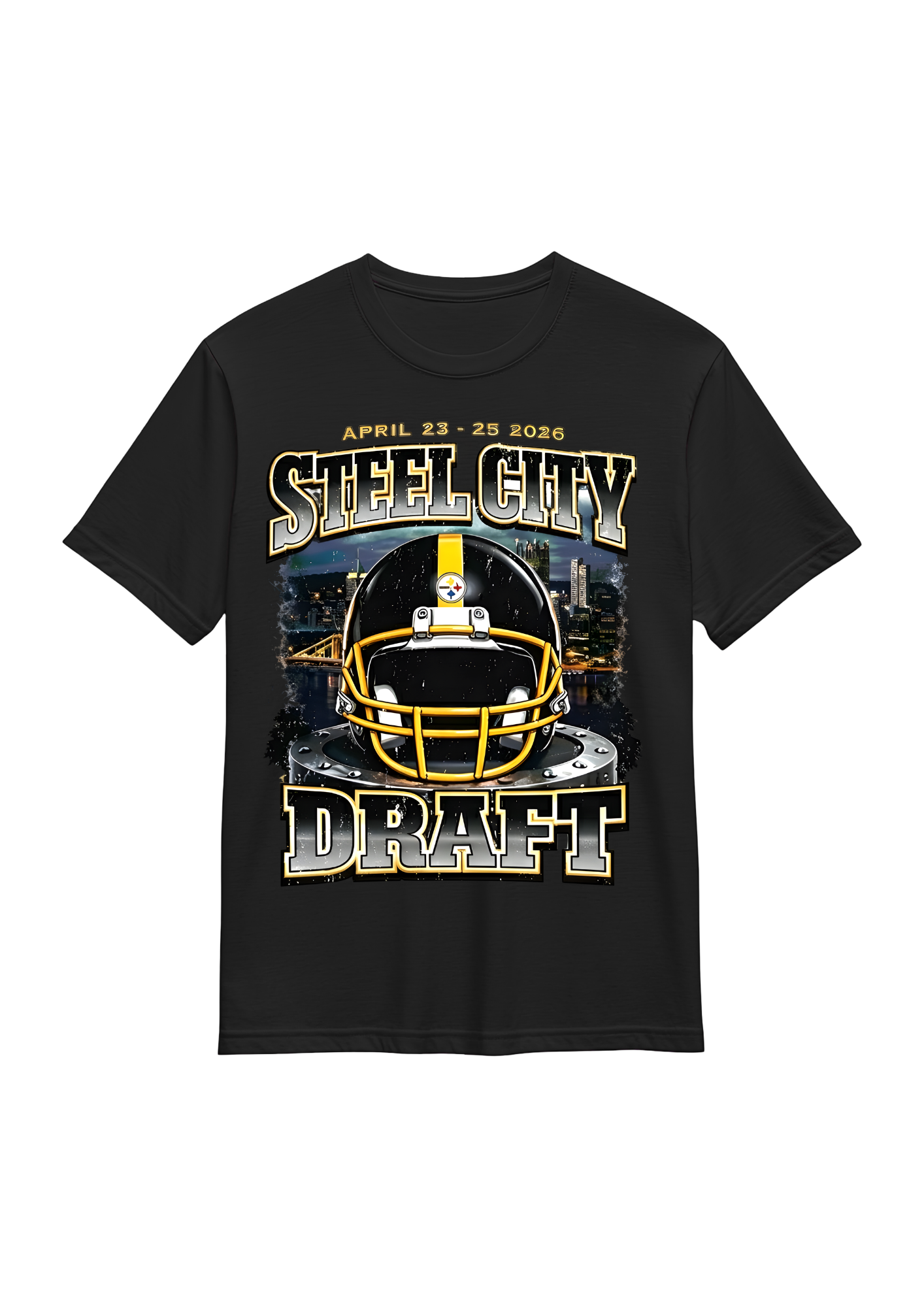 Black Pittsburgh steel city t-shirt