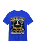 Blue Pittsburgh steel city t-shirt