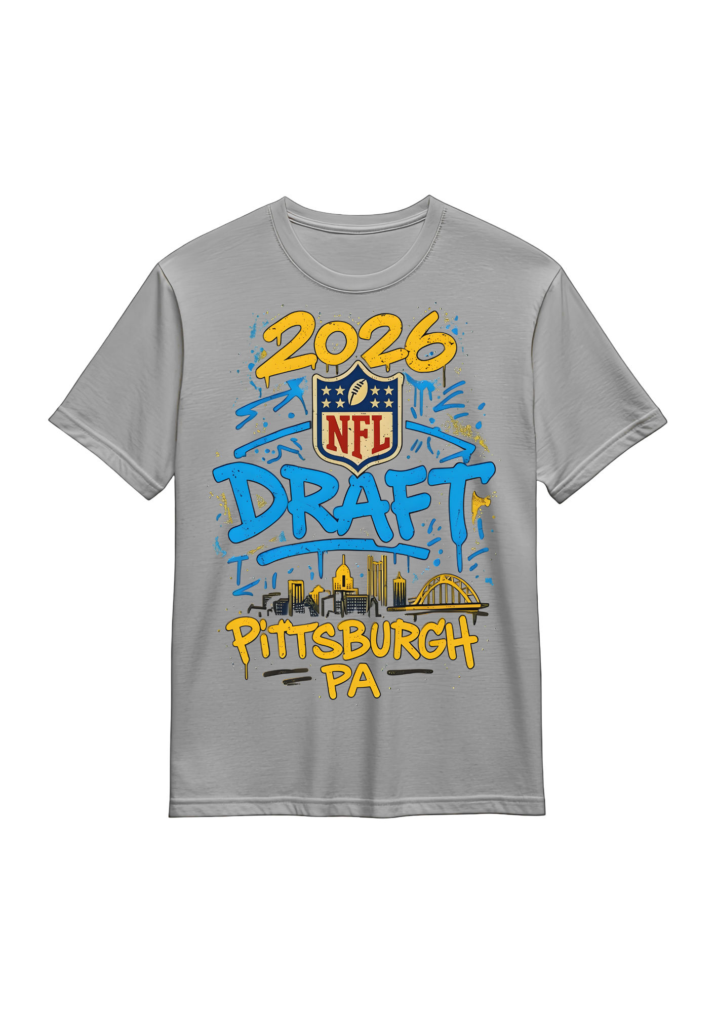 Grey Nfl 2026 Draft T-Shirt