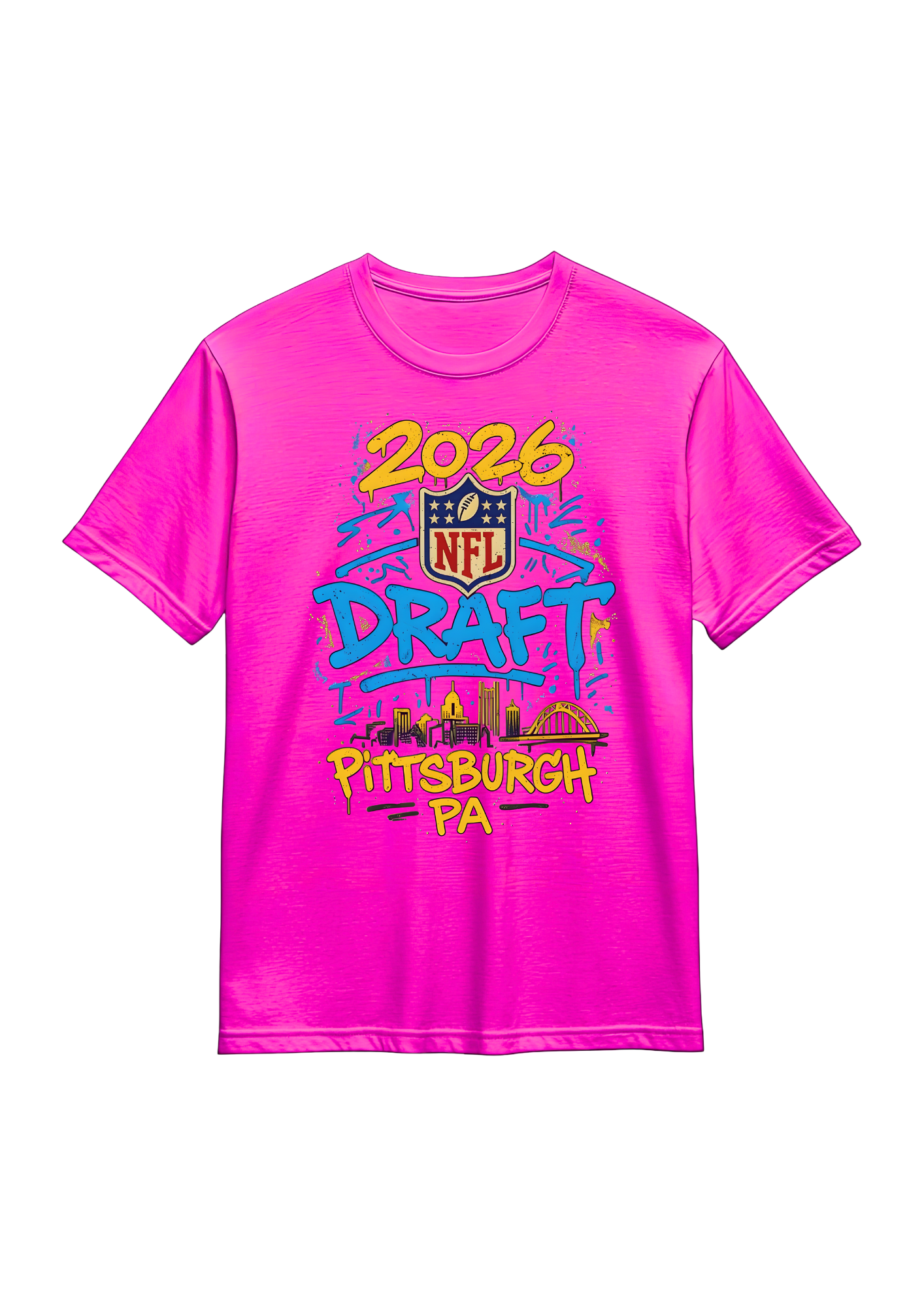 Limited Edition Pink Nfl 2026 draft t-shirt